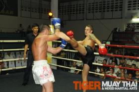 Fighter wins first Muay Thai fight